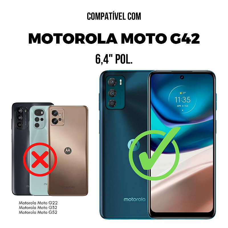 Capa para Motorola Moto G42 - Stronger Preta - Gshield