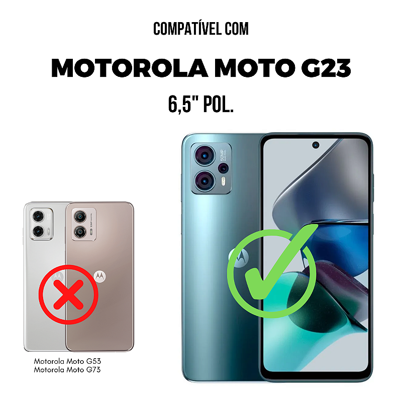 Película para Motorola Moto G23 - Traseira de Fibra de Carbono Preta - Gshield