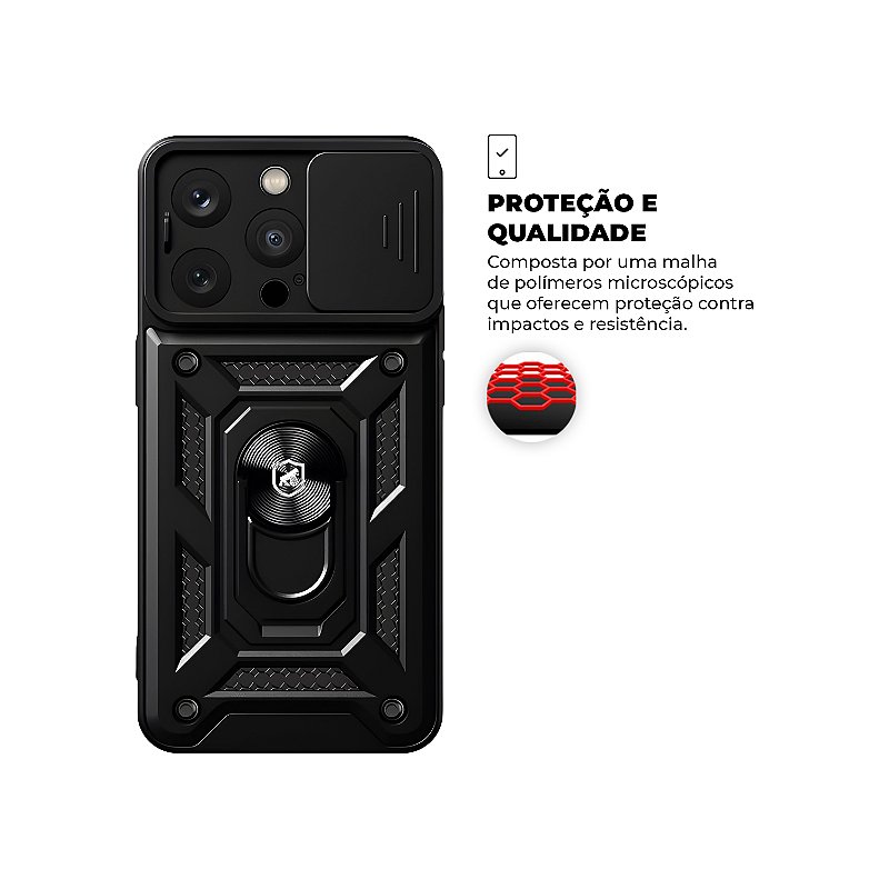 Capa para iPhone 15 Pro - Dinamic Cam Protection - Gshield