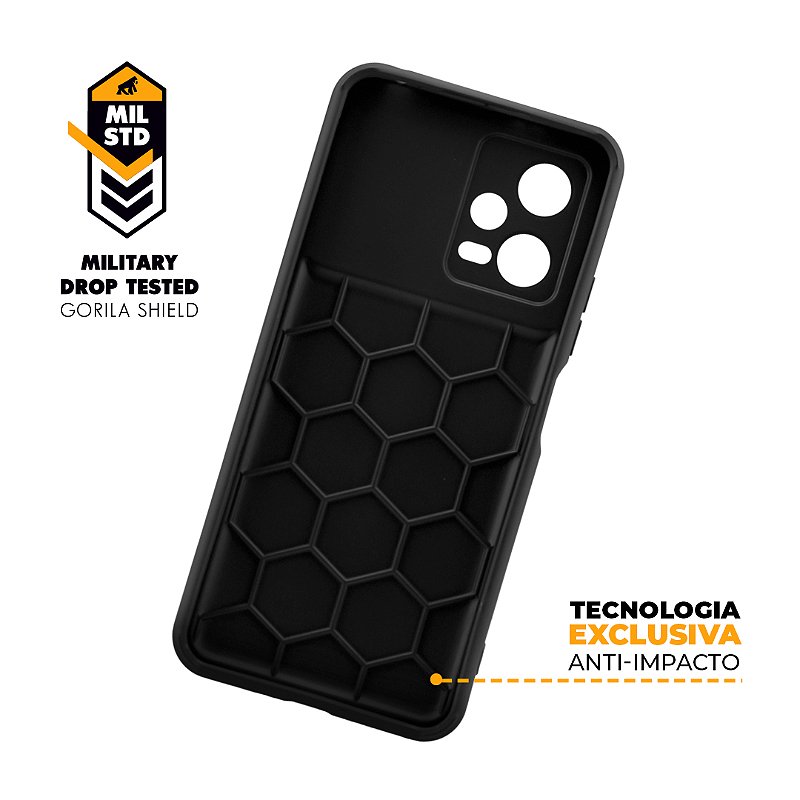 Capa para Poco X5 5G - Symetric Preta - Gshield