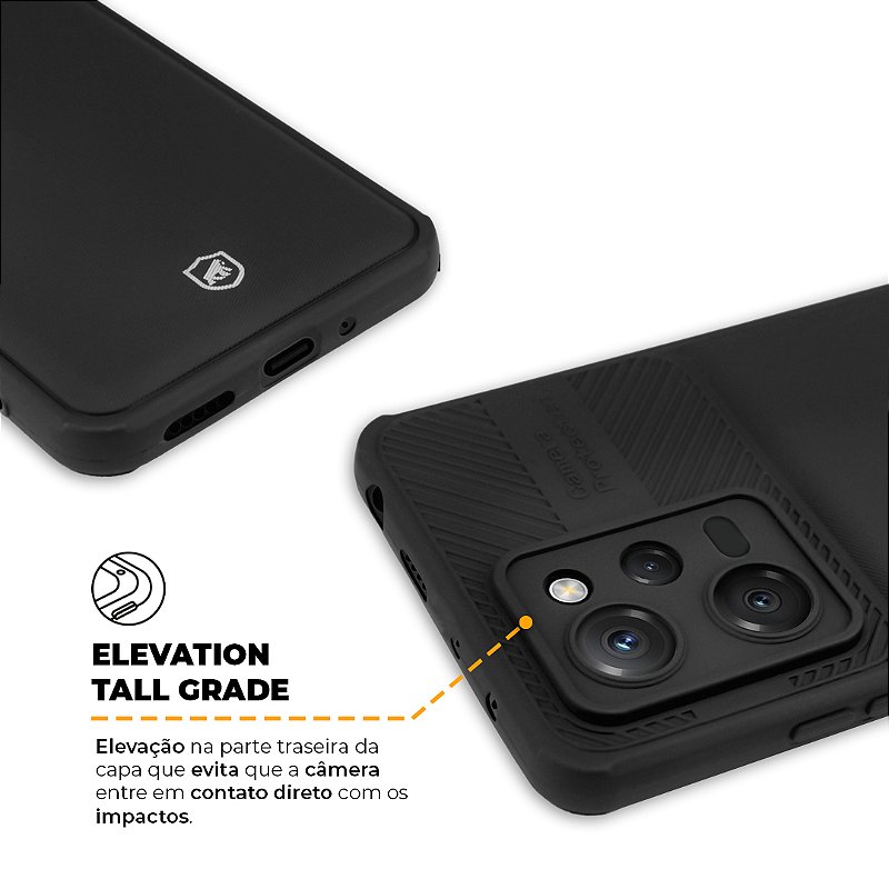Capa para Poco X5 Pro 5G - Symetric Preta - Gshield