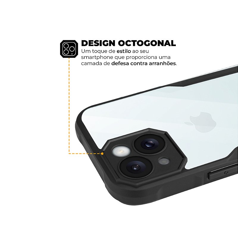 Capa para iPhone 15 - Dual Shock Sense Preta - Gshield - foto 4