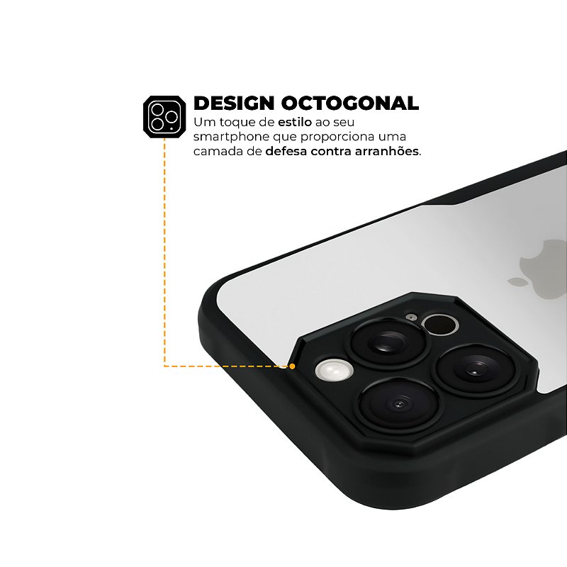 Capa para iPhone 15 Pro - Dual Shock Sense Preta - Gshield - foto 5