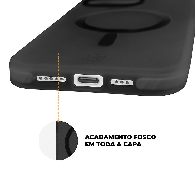 Capa MagSafe Pro para iPhone 14 - Preta - Gshield