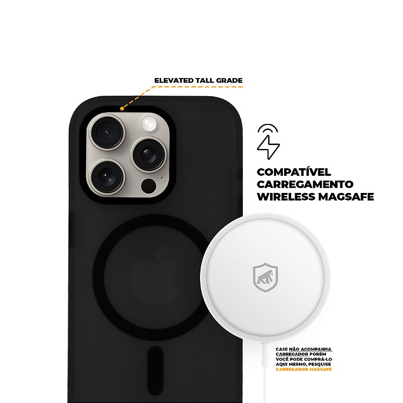 Capa MagSafe Pro para iPhone 14 Pro - Preta - Gshield