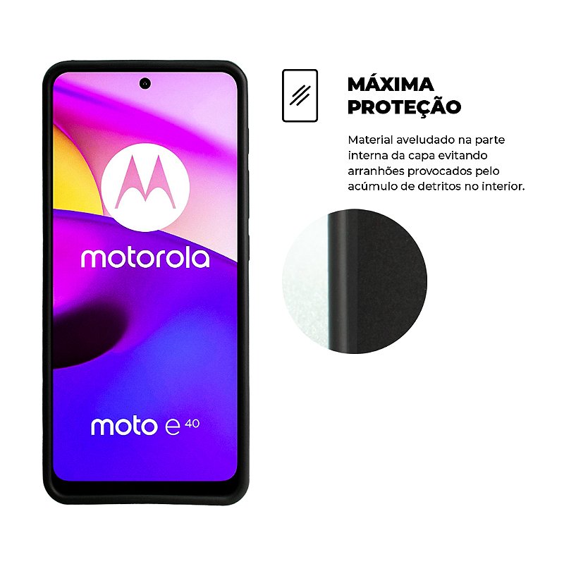 Capa para Motorola Moto E20 / E40 - Silicon Veloz - Gshield