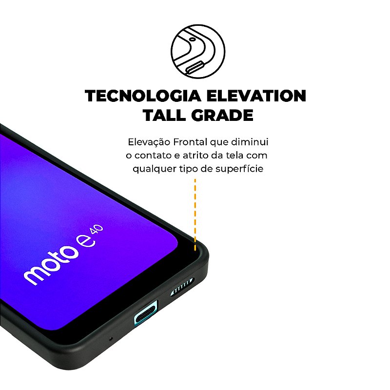 Capa para Motorola Moto E20 / E40 - Silicon Veloz - Gshield