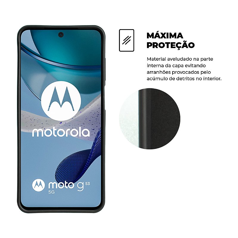 Capa para Motorola Moto G53 5G - Silicon Veloz - Gshield