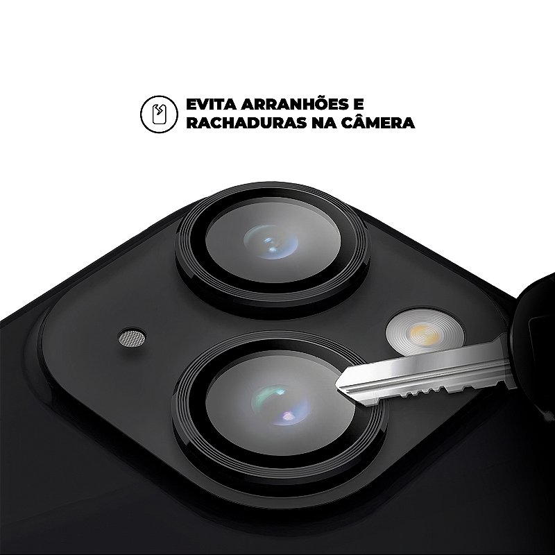 Protetor de Lente para iPhone 14 Plus - One Armor - Frame para câmera - Preto - Gshield - foto 3