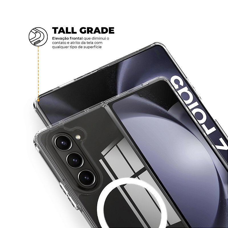 Capa para Samsung Galaxy Z Fold 5 - MagSafe Transparente - Gshield