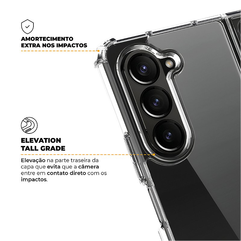 Capa para Samsung Galaxy Z Fold 5 - MagSafe Transparente - Gshield