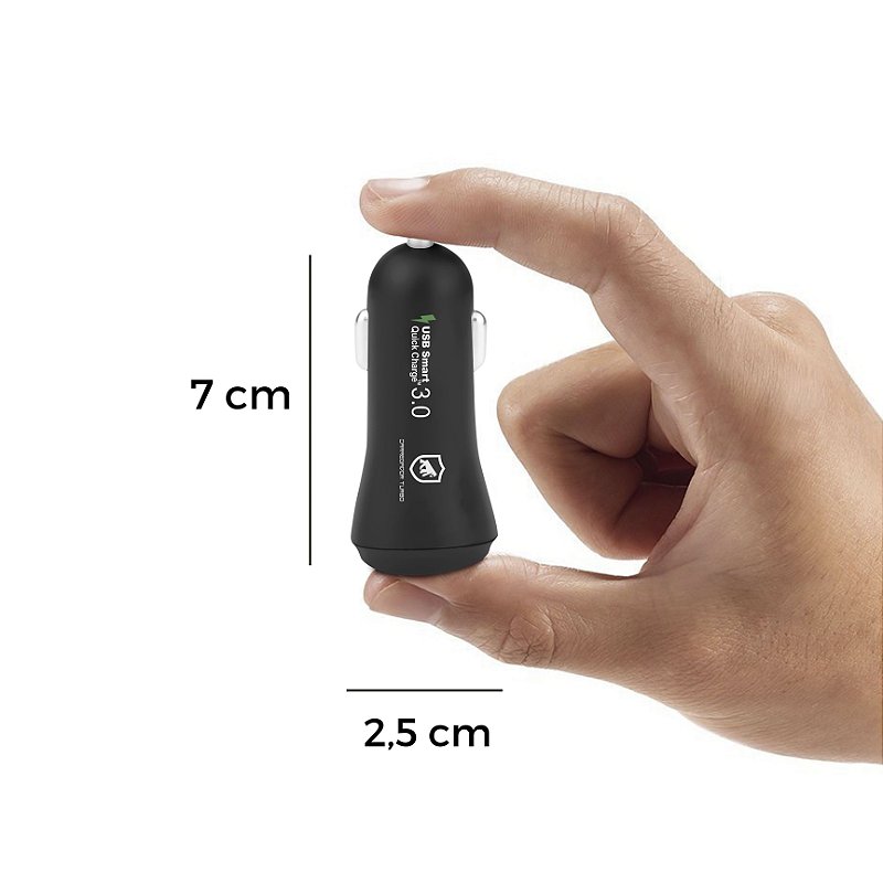 Kit Carregador Veicular com Cabo Dual Shock - 1,2m - Lightning iPhone - MFI - Gshield - foto 3