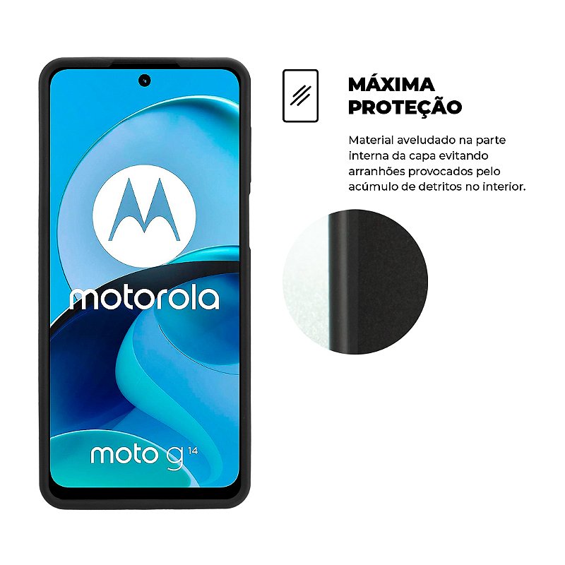 Capa para Motorola Moto G14 - Silicon Veloz - Gshield