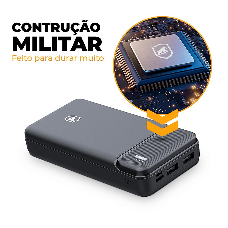 Mochila Guardian + Carregador Portátil Armor 20.000mAh - Gshield - foto 10
