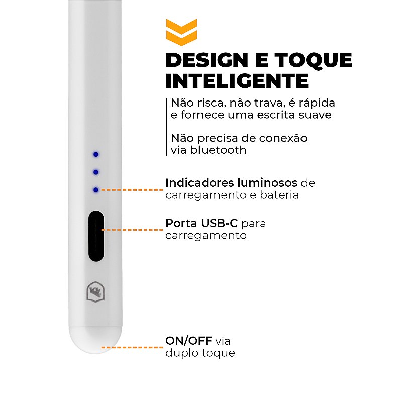 Caneta Touch Capacitiva Pro + Suporte Universal de Mesa Easy Stand GRÁTIS - Gshield