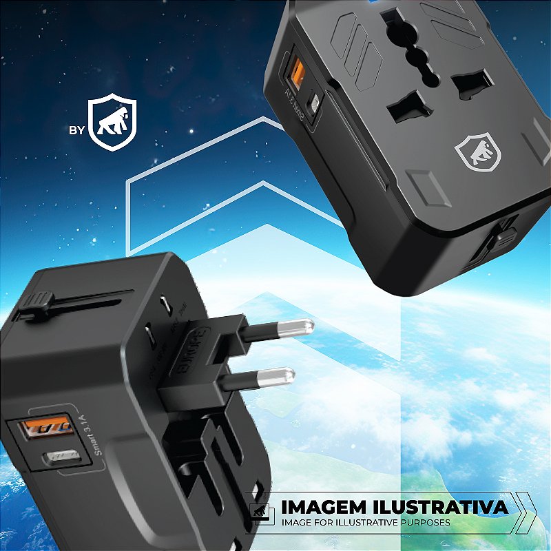 Carregador e Adaptador Universal Turbo Power Delivery - Gshield - foto 7