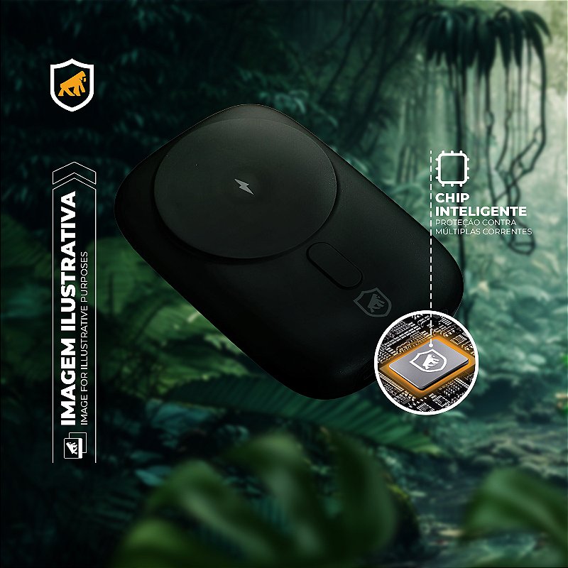 Carregador Portátil 2 em 1 Wireless Magsafe 10.000 mAh - Preto - Survivor - Gshield