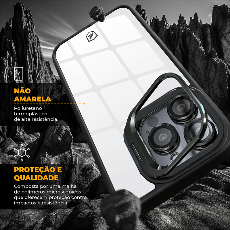 Capa para iPhone 14 Pro - Gravity Preta - Gshield