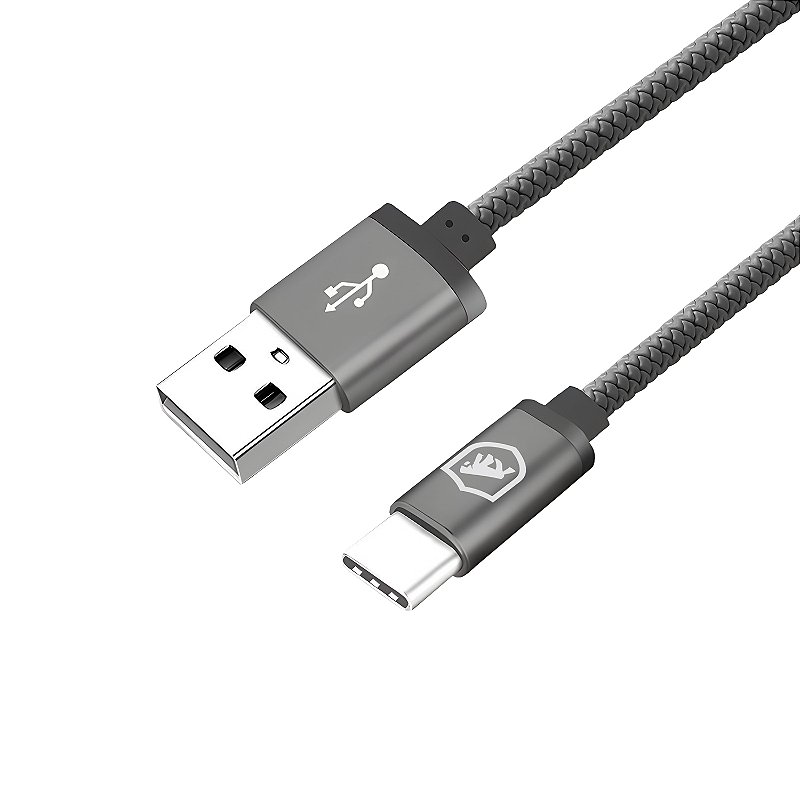 Cabo Symetric USB-A/Tipo-C - Cinza - 1,5M - Gshield