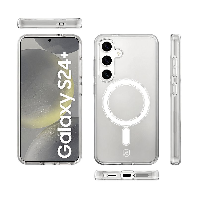 Capa MagSafe para Samsung Galaxy S24 Plus - Transparente - Gshield - foto 4
