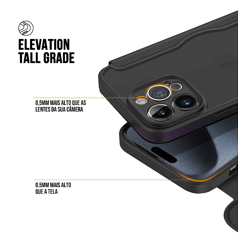 Capa para iPhone 15 Pro Max - Carteira Dual - Gshield