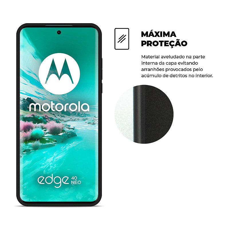 Capa para Motorola Moto Edge 40 Neo - Silicon Veloz - Gshield