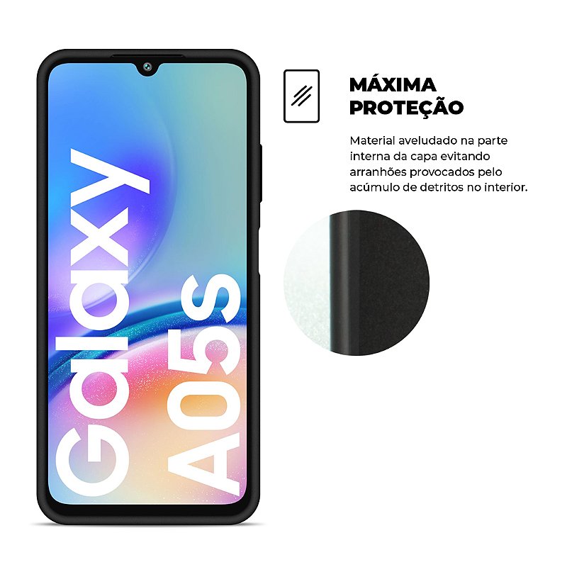 Capa para Samsung Galaxy A05S - Silicon Veloz - Gshield
