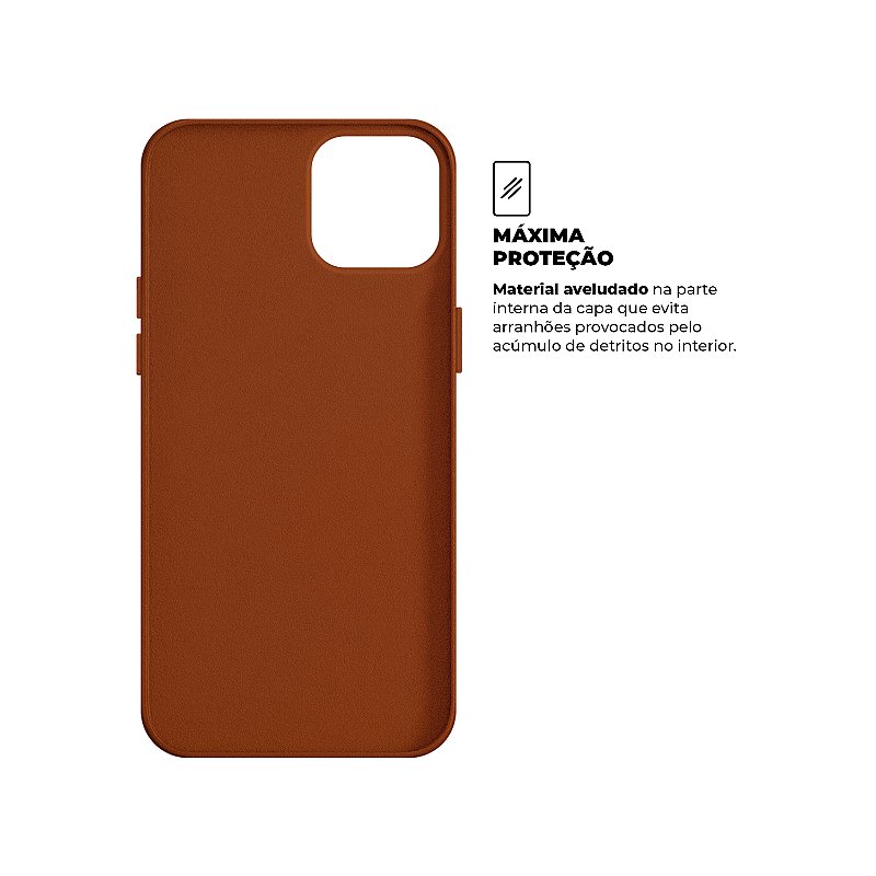 Capa para iPhone 15 - Couro Dual Marrom - Gshield - foto 6