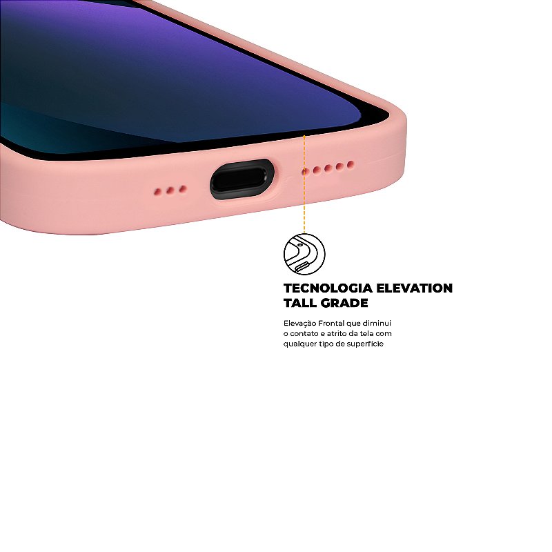 Capa para iPhone 13 - Silicon Premium Rosa - Gshield - foto 4