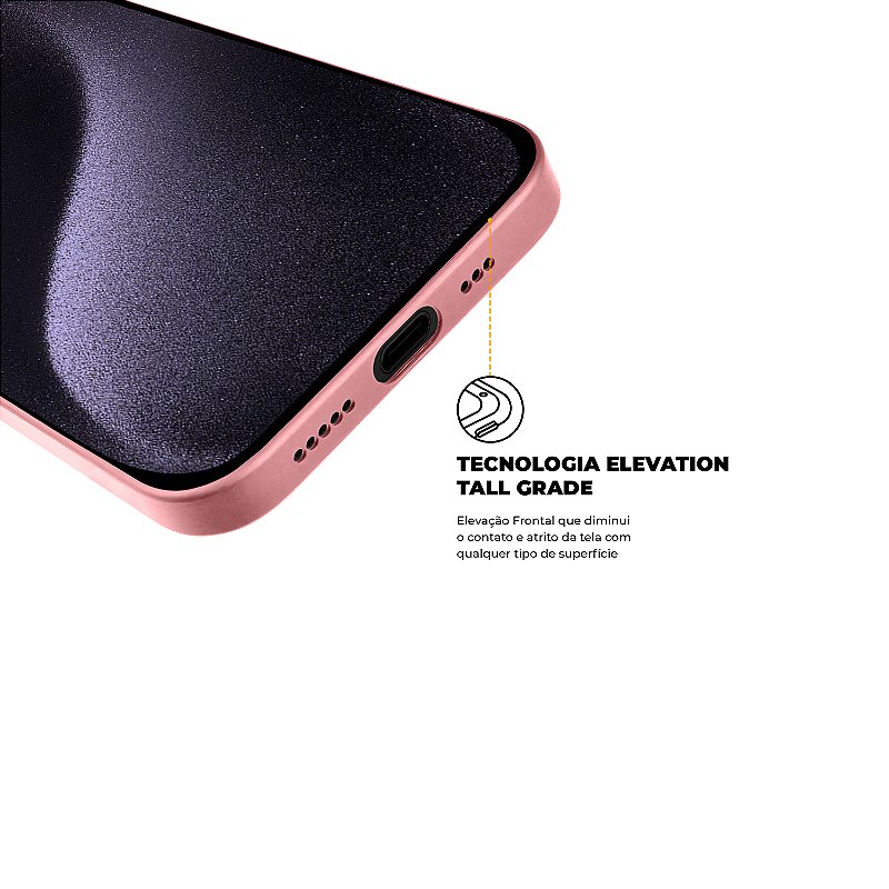 Capa para iPhone 15 Pro - Silicon Premium Rosa - Gshield - foto 4