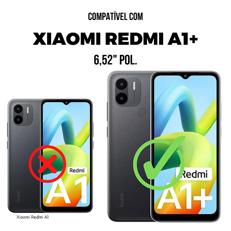 Película para Xiaomi Redmi A1+ - Traseira de Fibra de Carbono Preta - Gshield