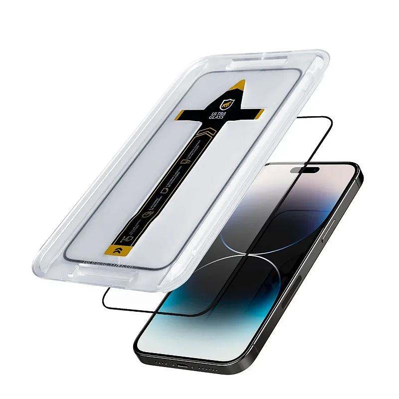 Kit Capa Dinamic Cam Protection e Pelicula Ultra Glass Preta para iPhone 15 Plus - Gshield