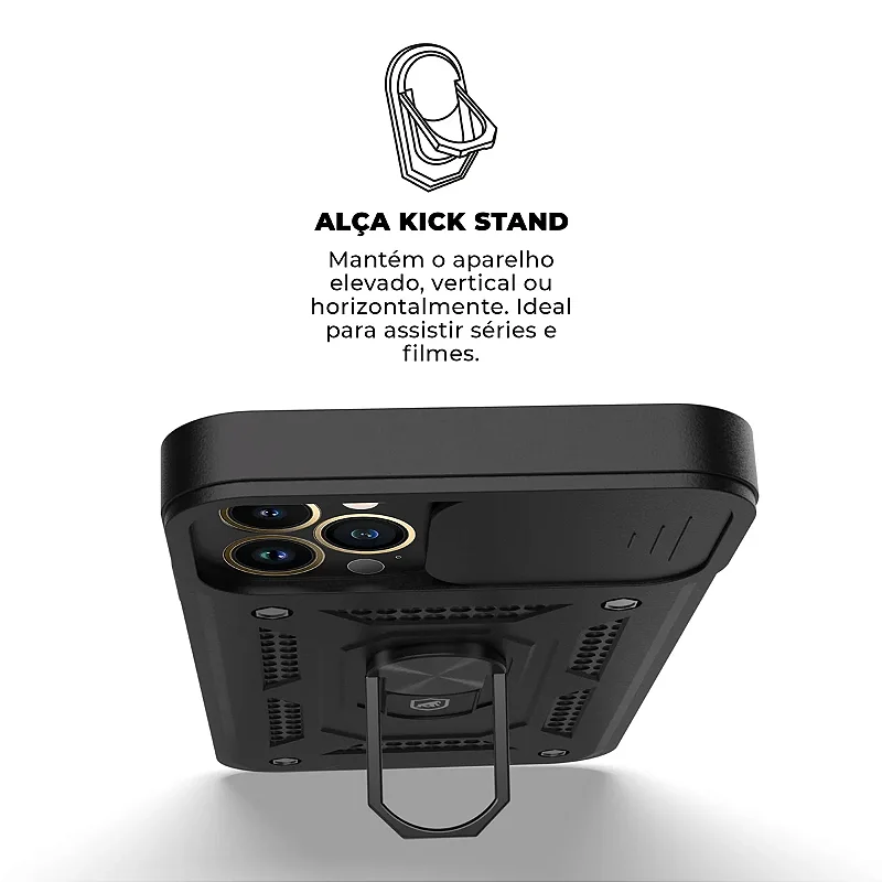 Kit Capa Dinamic Cam Protection e Pelicula Defender Pro Privacidade para iPhone 15 Plus - Gshield