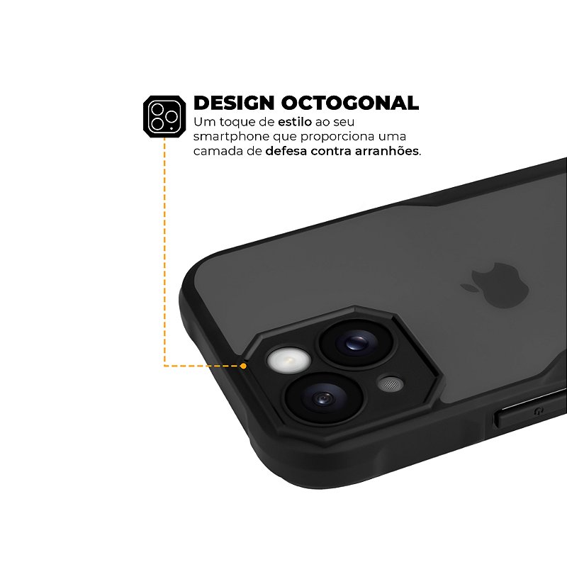 Kit Capa Dual Shock Sense e Pelicula Defender Pro Privacidade para iPhone 15 - Gshield - foto 7