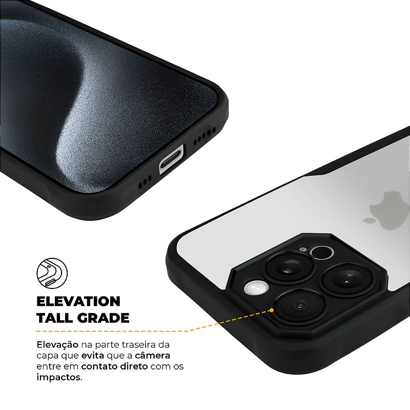 Kit Capa Dual Shock Sense e Pelicula Defender Pro Privacidade para iPhone 15 Pro - Gshield - foto 6