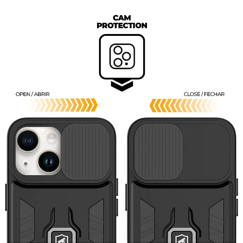 Kit Capa Defender e Película Defender Pro Privacidade para iPhone 15 Pro Max - Gshield