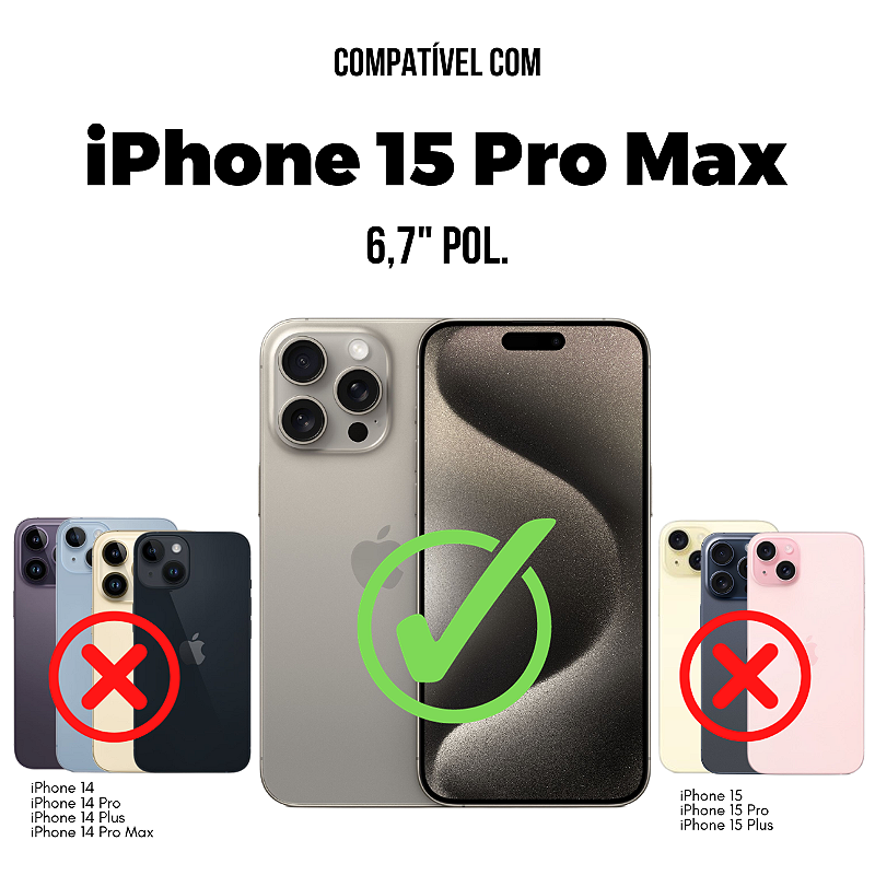 Kit Capa Defender e Película Defender Pro Privacidade para iPhone 15 Pro Max - Gshield