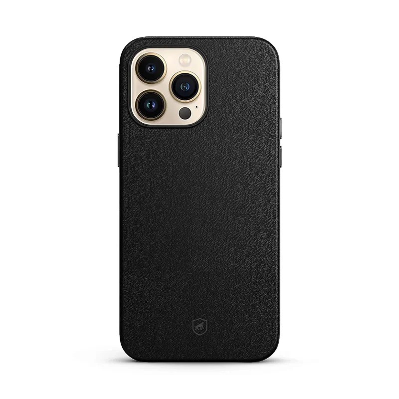 Kit Capa Couro Dual Preta e Pelicula Ultra Glass para iPhone 15 Pro Max - Gshield