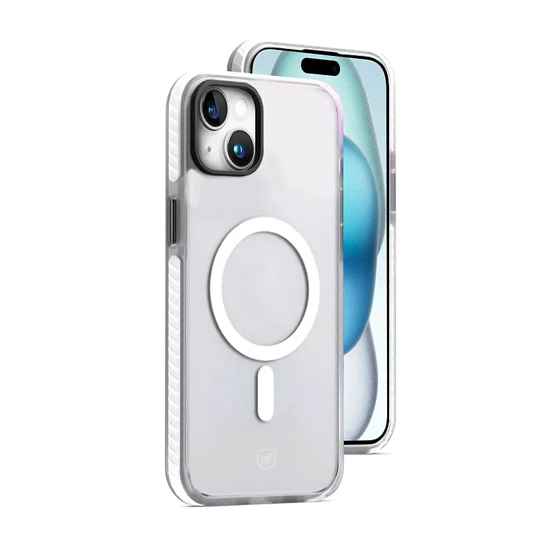 Kit Capa Magsafe Pro Transparente e Pelicula Ultra Glass para iPhone 15 - Gshield