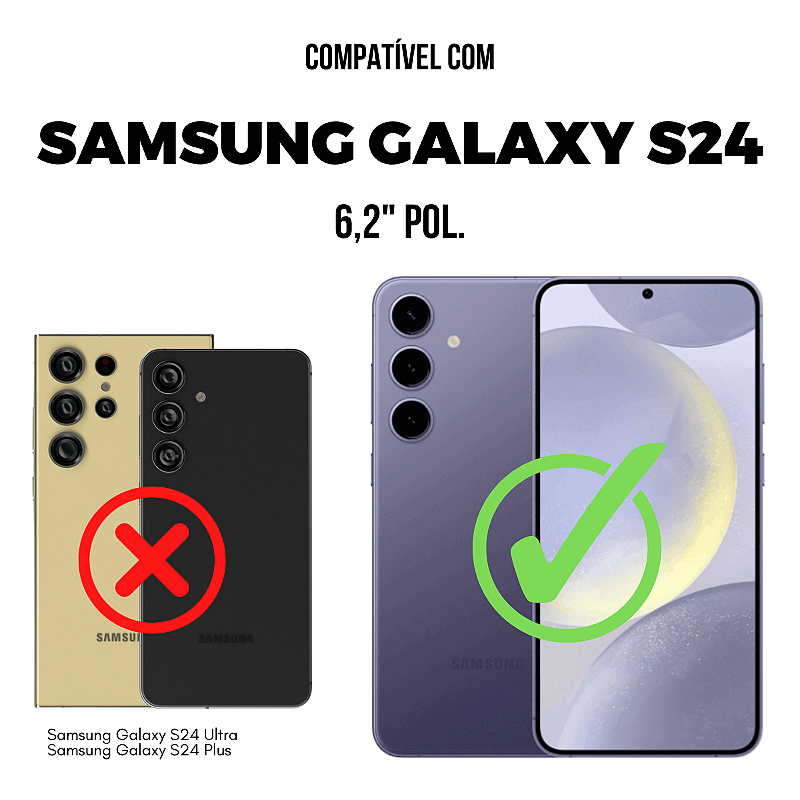 Película para Samsung Galaxy S24 - Traseira de Fibra de Carbono Preta - Gshield