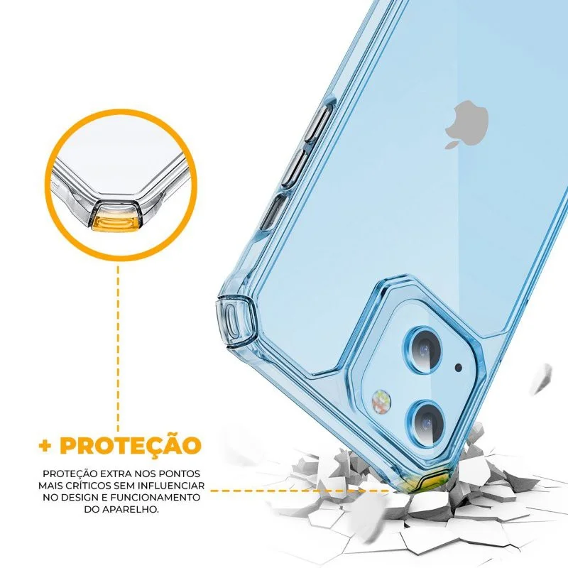 Kit Capa Clear Proof e Película Defender Pro Privacidade para iPhone 15 - Gshield