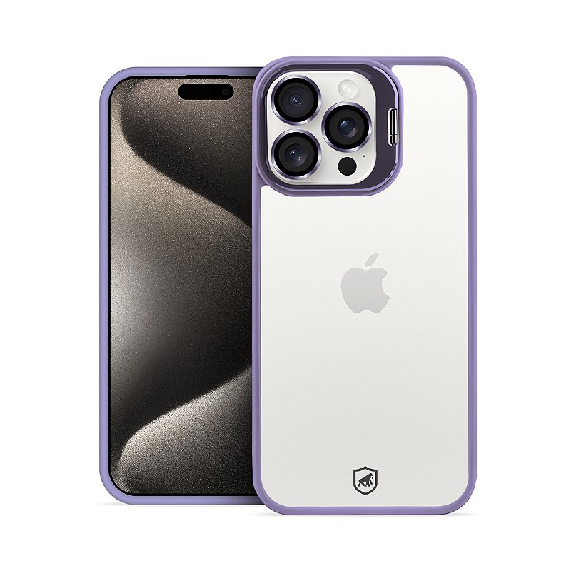 Kit Capa Gravity Lilás e Pelicula Ultra Glass para iPhone 15 Pro Max - Gshield