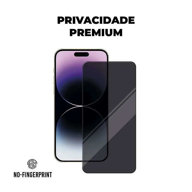Kit Capa Gravity Preta e Pelicula Defender Pro Privacidade para iPhone 15 Plus - Gshield