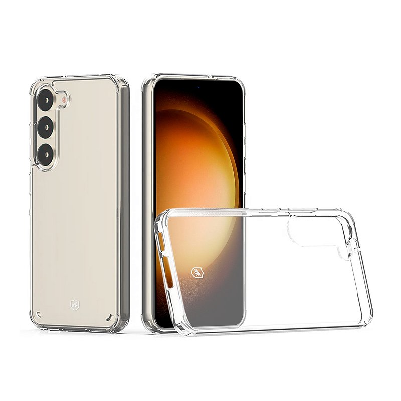Kit Capa Clear e Película Dual Glass para Samsung Galaxy S23 Plus - Gshield