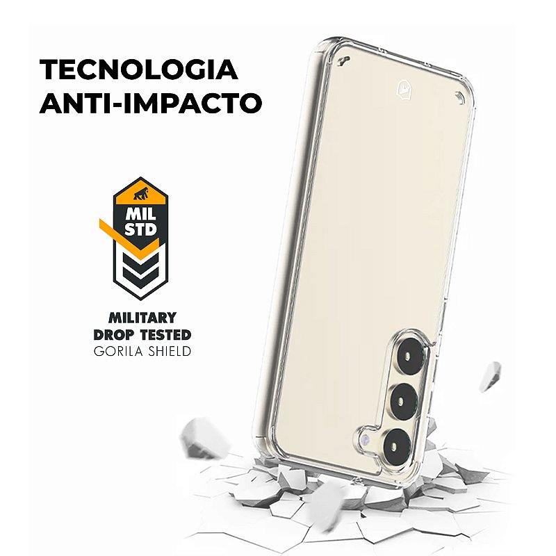 Kit Capa Clear e Película Dual Glass para Samsung Galaxy S23 Plus - Gshield