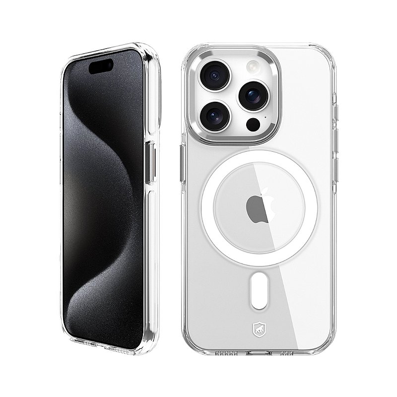 Kit Capa MagSafe Crystal Armor e Pelicula Defender Pro Privacidade para iPhone 15 Pro - Gshield