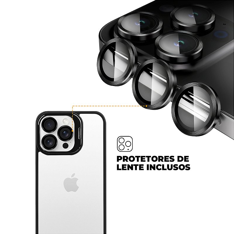 Capa para iPhone - Gravity Lilás / Preta - Gshield - foto 3