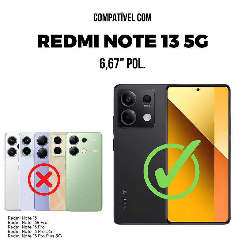 Capa para Xiaomi Redmi Note 13 5G - Silicon Veloz - Gshield