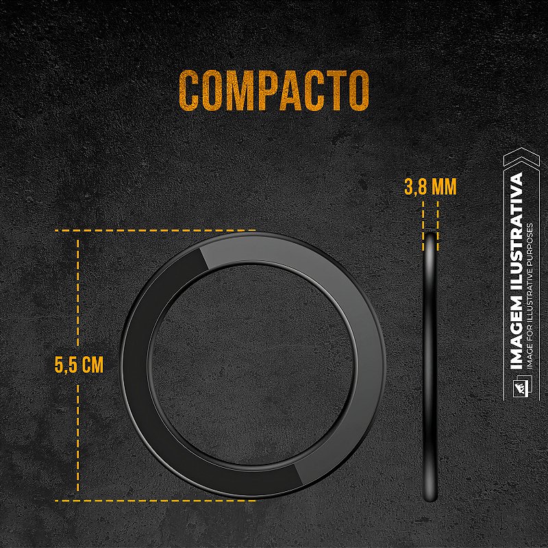 Anel de Parede Magnético MagSafe - Compatível com capas Magsafe - Victus - Gshield - foto 4
