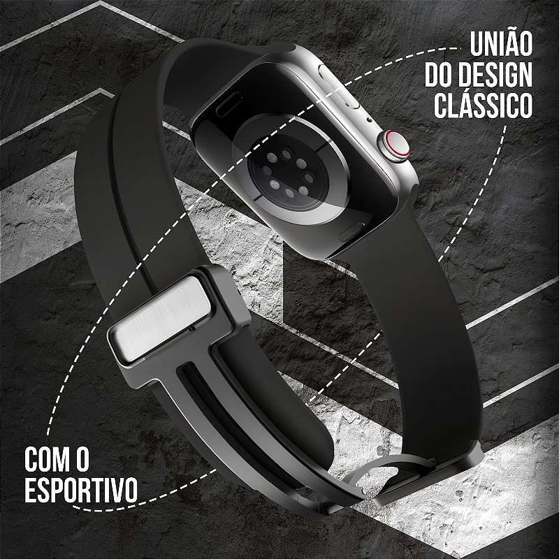 Pulseira Para Apple Watch 38 / 40 / 41MM Armorproof - Preta - Gshield